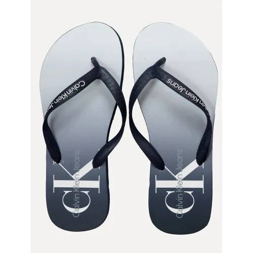 Chinelo Calvin Klein Jeans Degradê Azul Marinho Chinelo Calvin Klein Jeans Degradê Azul Marinho