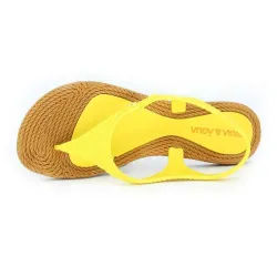 Nova Sandália Feminina Havaí Terra & Água Amarela