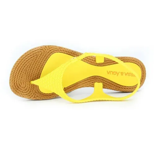Nova Sandália Feminina Havaí Terra & Água Amarela
