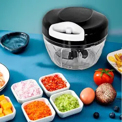 Mini Triturador Alho Manual Processador De Alimentos 500ml