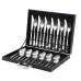 Jogo Talheres 24 Peças Faqueiro Inox Premium Luxo Com Maleta Jogo Talheres 24 Peças Faqueiro Inox Premium Luxo Com Maleta