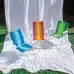 Kit 4 Cadeiras Aço Sortida + Guarda Sol Azul Verão Praia Mor Kit 4 Cadeiras Aço Sortida + Guarda Sol Azul Verão Praia Mor